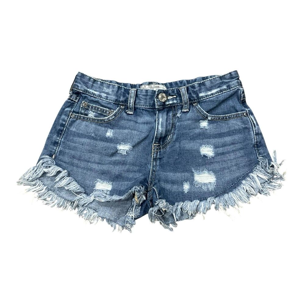 Free People We The Free Distressed Cutoff Denim Shorts Sz 24